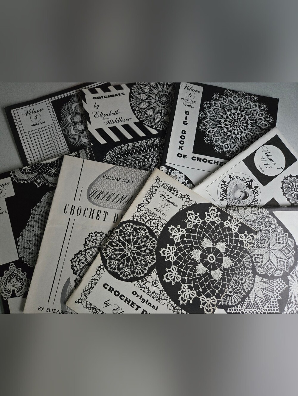 Elizabeth Hiddleson Original Crochet Designs Vintage Lot